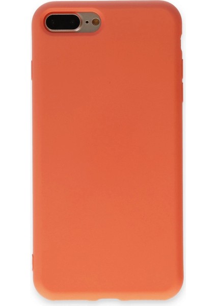 iPhone 7 Plus Kılıf Nano Içi Kadife Silikon - Turuncu fırsatları