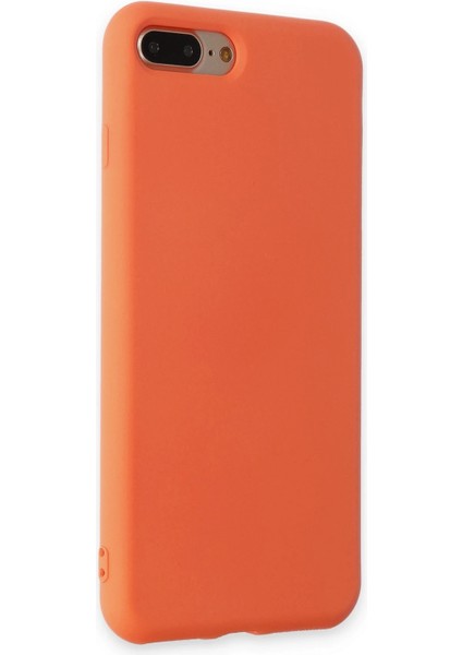 iPhone 7 Plus Kılıf Nano Içi Kadife Silikon - Turuncu indirimleri