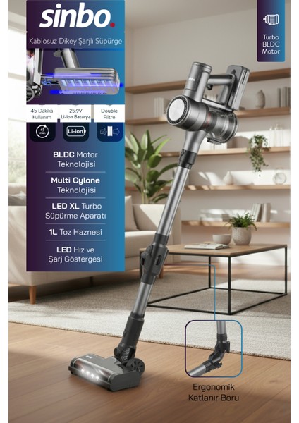 Svc-8632 Elektrikli Süpürge-Gri