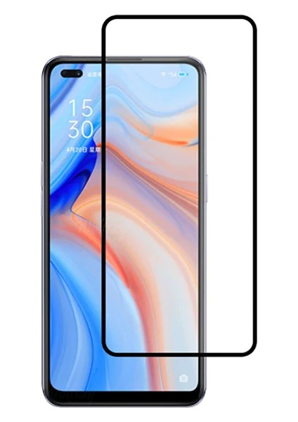 Oppo Reno 4 Full Glue Tempered Cam Ekran Koruyucu Full KAPLAMA-(5775) - T072G897-Z18072