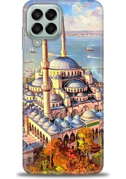 Samsung Galaxy M33 Hd Baskılı Kılıf + Seramik Tam Kaplayan Ekran Koruyucu 226