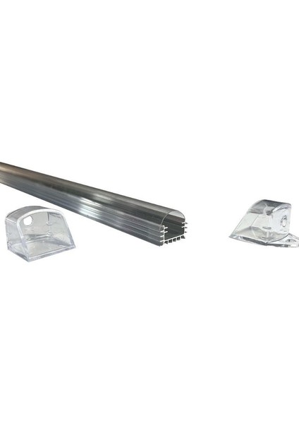 Lineer Alüminyum Boş Kasa Profil - LED Bar Boş Kasa Şeffaf Cam 1 metre