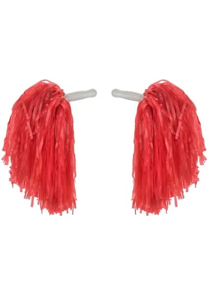 Kırmızı Renk 23 Nisan Gösteri Ponponu (1 Çift / 2 Adet) fiyatları