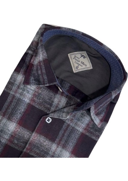 Klasik %100 Cotton Uzun Kollu Terletmeyen Kışlık Flanel Kumaş Çok Renk Gömlek (Regular Kalıp)