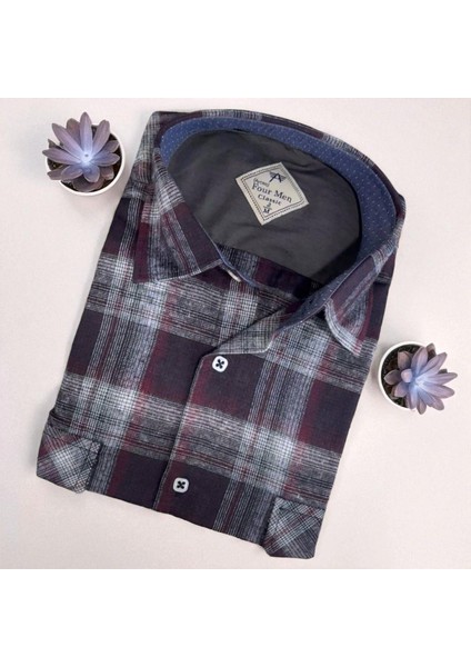 Klasik %100 Cotton Uzun Kollu Terletmeyen Kışlık Flanel Kumaş Çok Renk Gömlek (Regular Kalıp) fiyatları