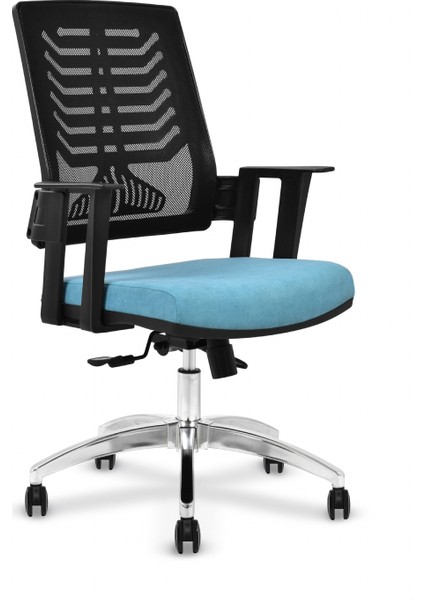 Lurex Ofis Çalışma Sandalyesi Mavi