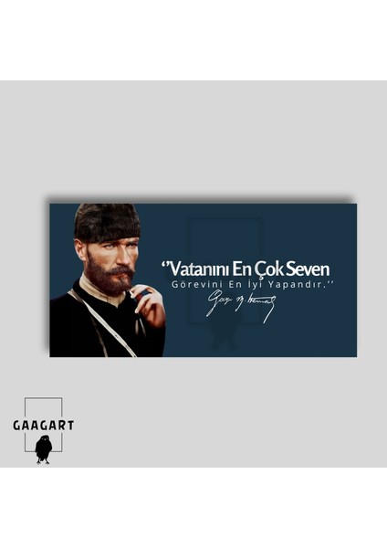 Panoramik Kanvas Makam Panosu Atatürk Vatanını En Çok Seven Görevini En Iyi Yapandır modelleri