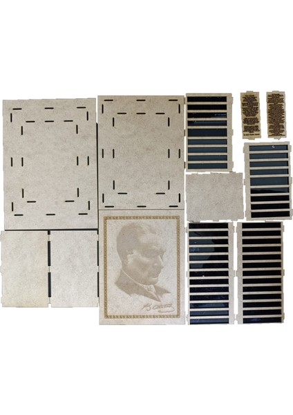 Atatürk Silüetli 19,5X27X11 cm Anıtkabir Çocuklar Için Yapboz Masanız Için Harika Ürün.