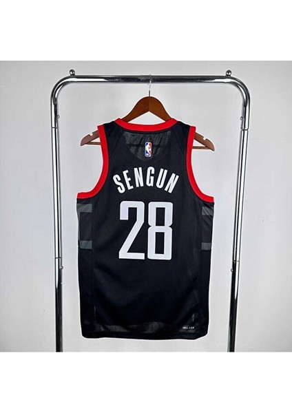 H.o.u.s.t.o.n Rockets 2025 Alperen Şengün Basketbol Forması (Black)