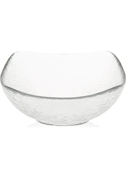 Krconline Vegas Cam Kare Kase - Şeffaf - 12,5 cm 12'li fırsatları