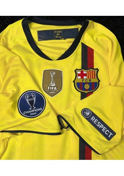 B.a.r.c.e.l.o.n.a 2008/09 Sezonu Lionel Messi Nostalji Forması (Sarı) fırsatları