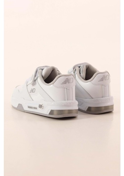 Unisex Kız Erkek Çocuk Cırtlı Basket 4 Mevsim Günlük Spor - Beyaz - 27 fiyatları