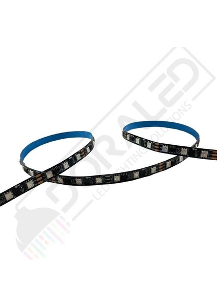 WS2811 Argb Adreslenebilir Siyah Pixel Şerit LED IP20 5m 60LED Magic LED fırsatları