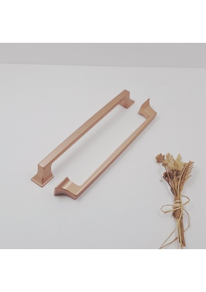 Kürdevan 160MM Metal Modern Şık Rose Gold Mutfak Banyo Dolap Çekmece Kulpu 1. Sınıf Malzeme