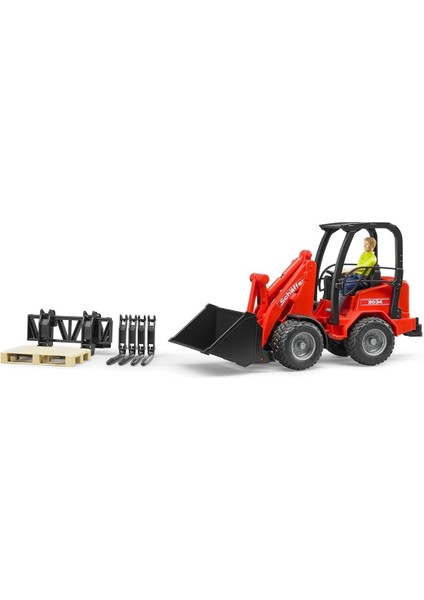 Bruder Schäffer 2034 Kompakt Yükleyici, Sürücü ve Aksesuarları BR02191