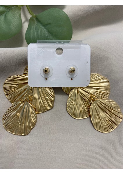 Çelik 14K Altın Kaplama Hediyelik Suya Dayanıklı Kadın Küpe Gold Büyük Küpe Şık ve Modern Zarif Küpe Parlak Görünüm Gold Küpe Günlük ve Özel Gün Kullanımı Için Ideal fiyatları