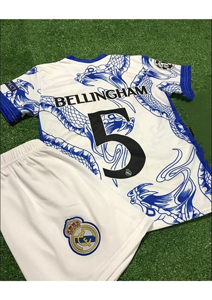 R.e.a.l.m.a.d.r.i.d 2023/24 Sezonu Yılan Desenli Jude Bellingham Konsept Çocuk Forması 4'lü Set