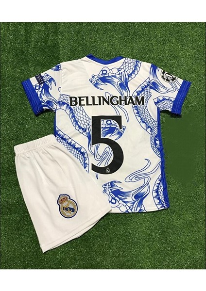 R.e.a.l.m.a.d.r.i.d 2023/24 Sezonu Yılan Desenli Jude Bellingham Konsept Çocuk Forması 4'lü Set fiyatları