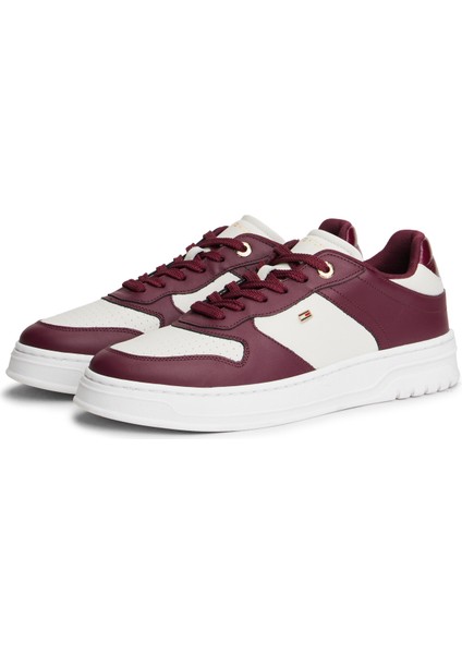 Beyaz - Bordo Kadın Sneaker FW0FW08795H04 fiyatları