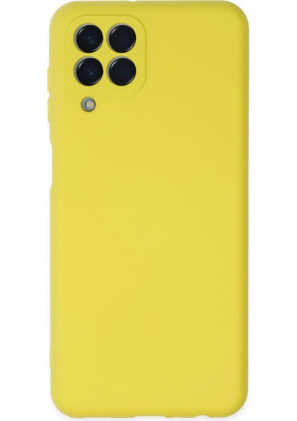 Samsung Galaxy M33 Kılıf Nano Içi Kadife Silikon - Sarı fırsatları