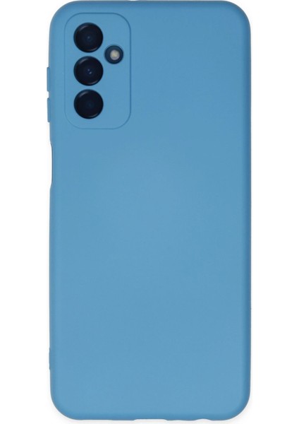 Samsung Galaxy M23 Kılıf Nano Içi Kadife Silikon - Mavi fırsatları