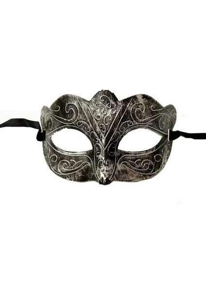 Maskeli Balo Antik Gri Gümüş Eskitilmiş Maske Balo Venedik fiyatları