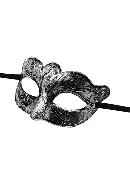 Maskeli Balo Antik Gri Gümüş Eskitilmiş Maske Balo Venedik fırsatları