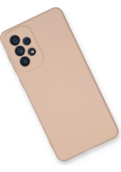 Samsung Galaxy A53 5G Kılıf Nano içi Kadife Silikon - Pudra