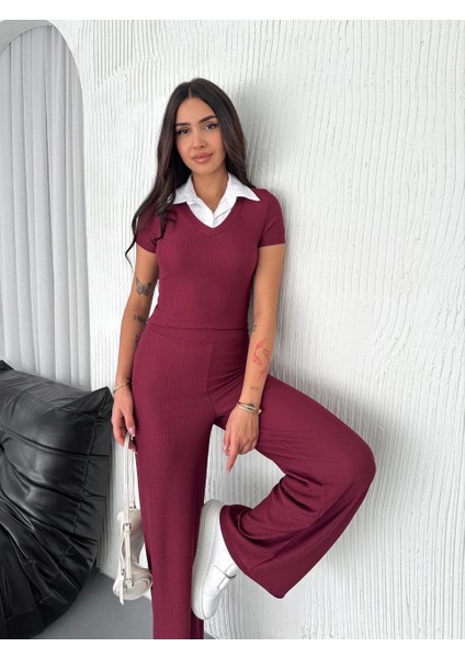 Ottoman Kumaş Beyaz Gömlek Yaka Takım S4142 fırsatları