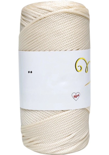 Makrome Ipi 3mm Polyester Krem