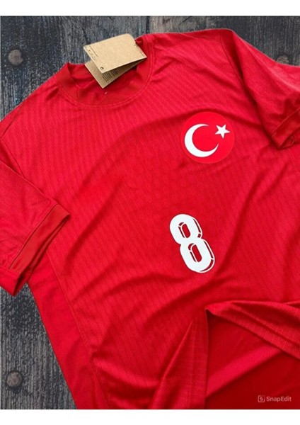Türkiye Euro 2024 A.r.d.a-G.ü.l.e.r 8 Numara Yetişkin Forması (Kırmızı) fırsatları