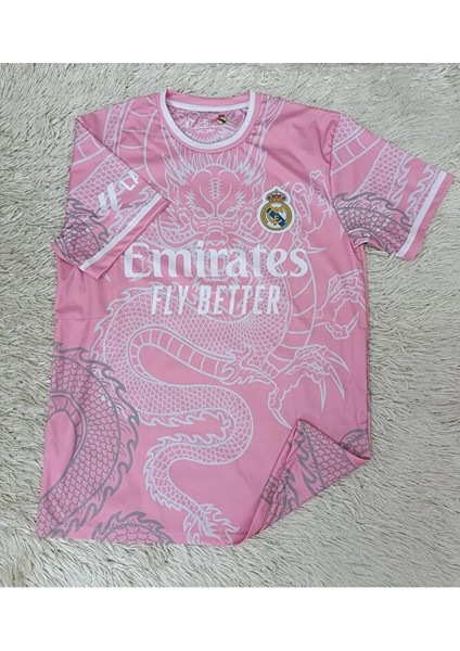 R.e.a.l M.a.d.ri.d 2024-25 Dragon Desenli Özel Konsept Forması (Pink) modelleri