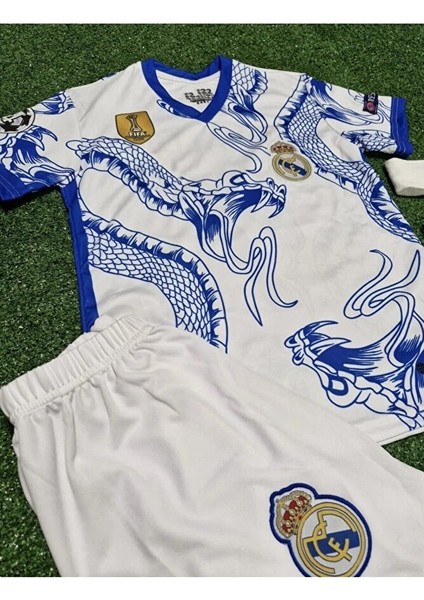 R.e.a.l M.a.d.r.i.d Yeni Sezon Cristiano Ronaldo Yılan Desenli Özel Çocuk Forması 4'lü Set fiyatları