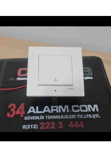 Karre Beyaz Zil Anahtarı - Bakıcı Kamerası