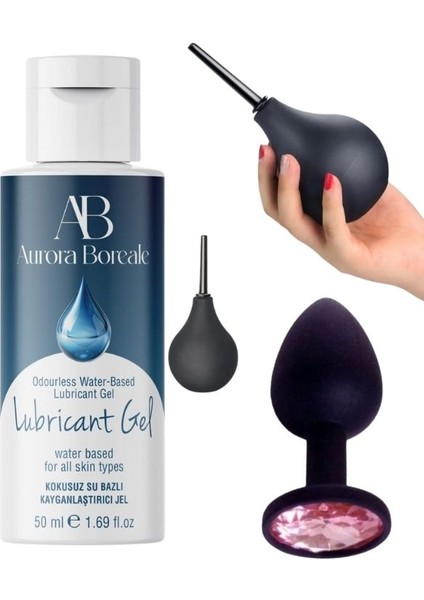 A B Aşkın Deposu 50 ml Jel +Analplug +Analpompa 50 ml Jel Komple Süper Set Xzxqxw5