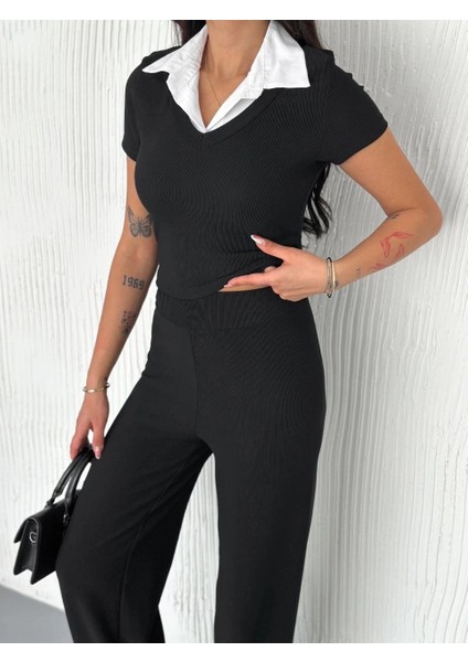 Ottoman Kumaş Beyaz Gömlek Yaka Takım S4142 fırsatları