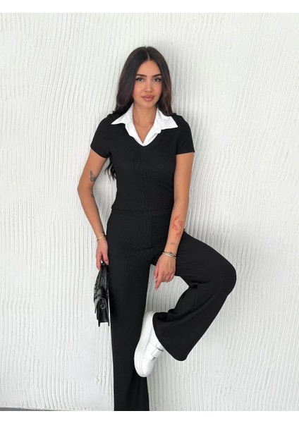 Ottoman Kumaş Beyaz Gömlek Yaka Takım S4142 indirimleri