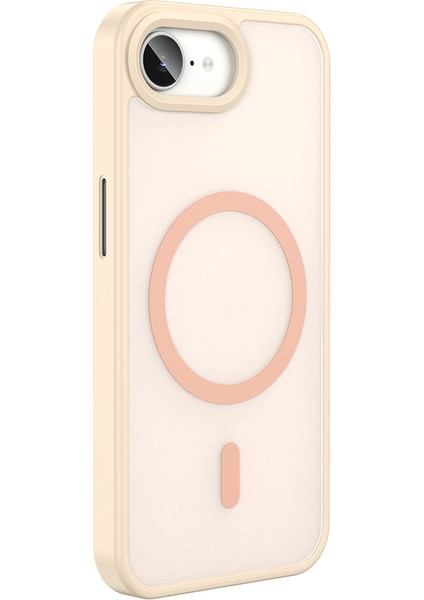 iPhone 16E Kılıf M-Safe Şarj Özellikli Mat Arka Yüzey Zıvo Sio Kapak - Rose Gold indirimleri