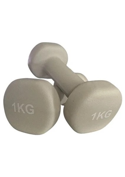 Vinly Neoprene Kaplamalı Döküm Demir Dambıl Estetik Soft Pilates Fitness Ağırlığı 2 Adet x 1 kg