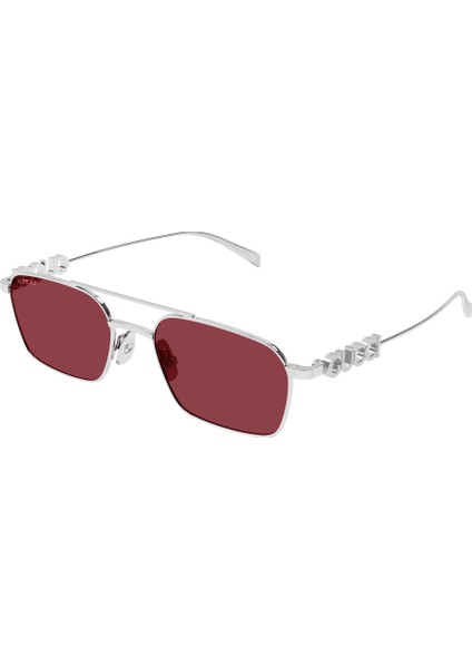 1804S 004 54 Gümüş Metal Köşeli Unisex modelleri