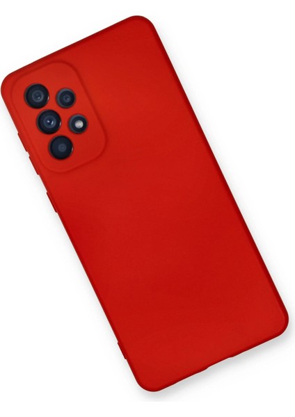 Samsung Galaxy A33 5g Kılıf Nano Içi Kadife Silikon - Kırmızı