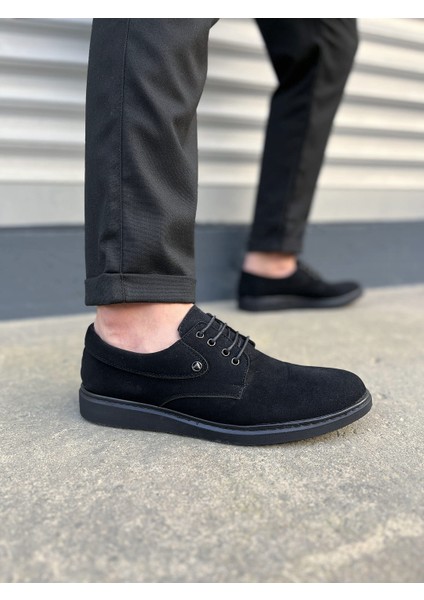 New Clasico Siyah Süet Erkek Casual Ayakkabı