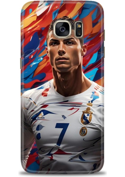 Samsung Galaxy S7 Edge Hd Baskılı Kılıf + Seramik Tam Kaplayan Ekran Koruyucu 6