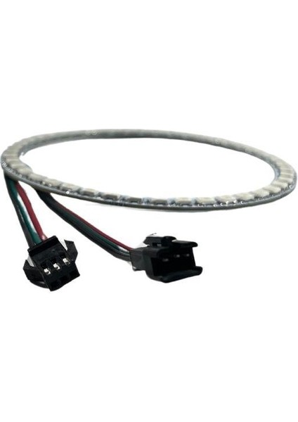 WS2812B Matrix Dijital Yuvarlak Pixel LED 45 LED Halka Argb Magic LED Ayrı Ayrı Adresli Matrix Ekran 5V Dış Çap 120 mm İç Çap 100 mm