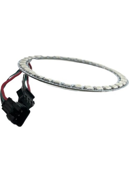 WS2812B Matrix Dijital Yuvarlak Pixel LED 24 LED Halka Argb Magic LED Ayrı Ayrı Adresli Matrix Ekran 5V Dış Çap 73 mm İç Çap 54 mm
