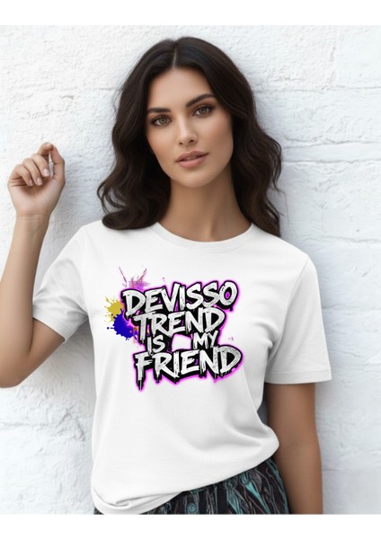 Devısso Traders Devısso Trend - Traders, Borsacikadın Beyaz T-Shirt