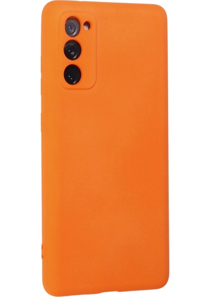 Samsung Galaxy S20 Fe Kılıf Nano Içi Kadife Silikon - Turuncu indirimleri