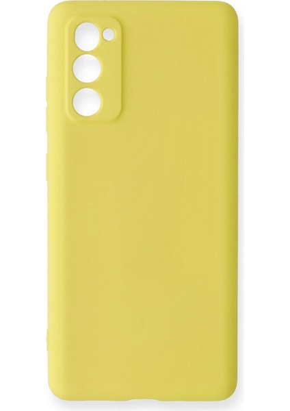 Samsung Galaxy S20 Fe Kılıf Nano Içi Kadife Silikon - Sarı modelleri
