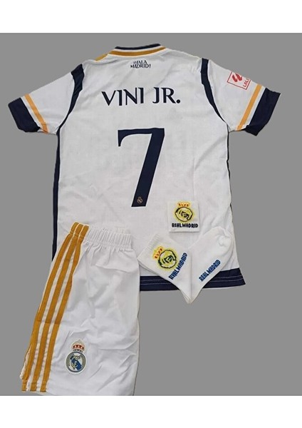 V,i,n,i,c,i,u,s, J,r, 2023-24 Sezonu R,e,a,l, M,a,d,r,i,d, Çocuk Forması 4'lü Set
