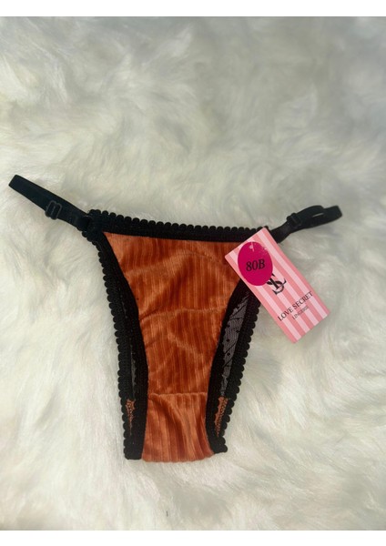 Kiremit Kadife Destekli Kadın Sütyen ve Tanga Takımı indirimleri